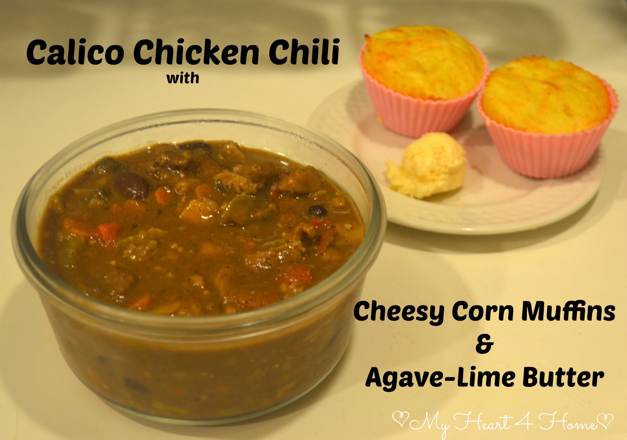 Calico Chicken Chili and Cheesy Cornbread