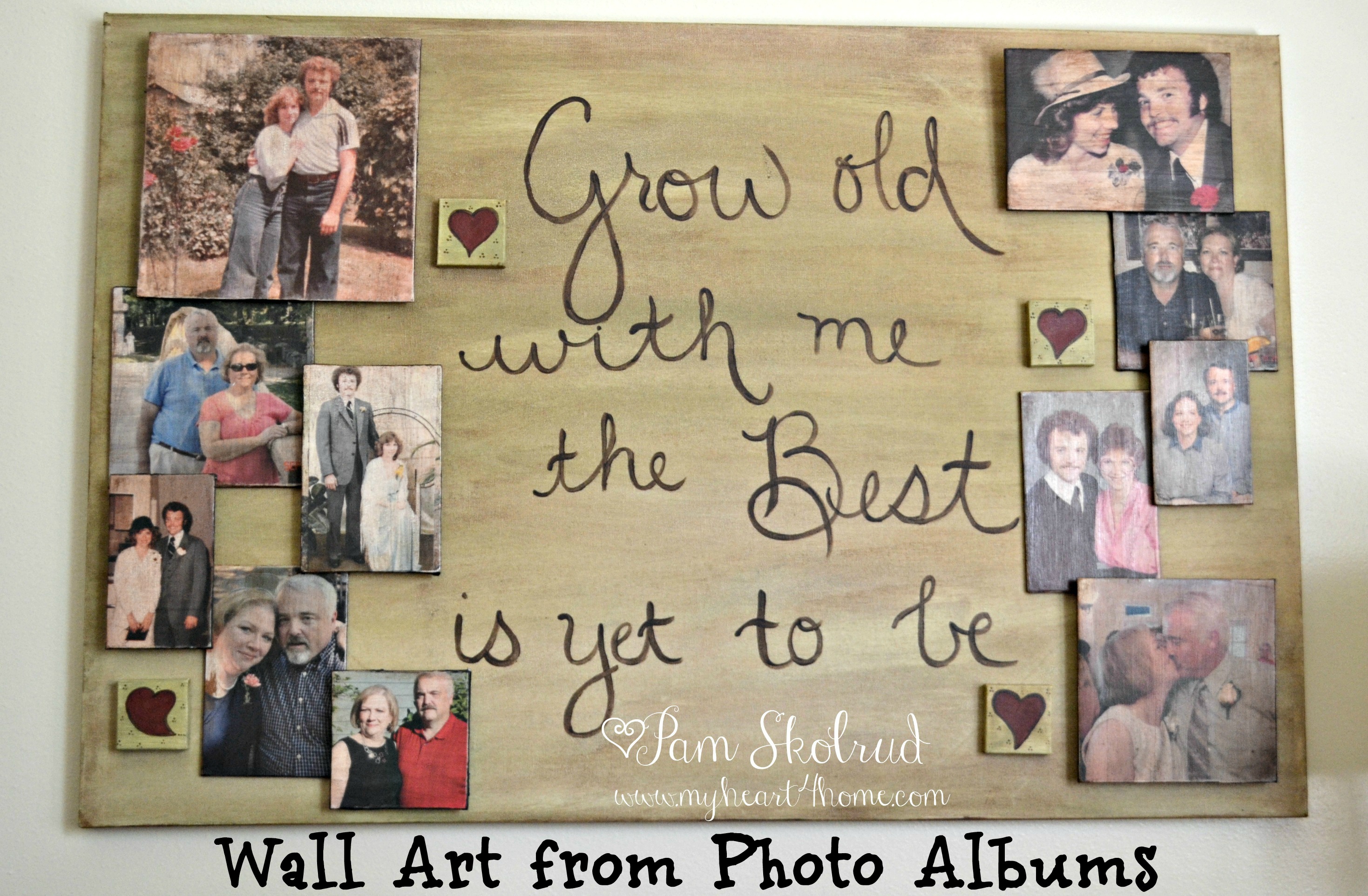 Wall Art from Photo Albums