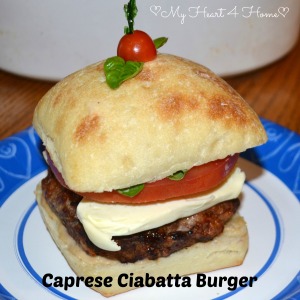 Caprese Ciabatta Burger 2014