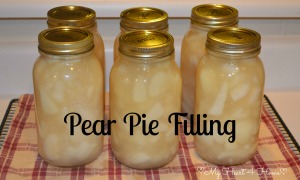 Pear Pie Filling